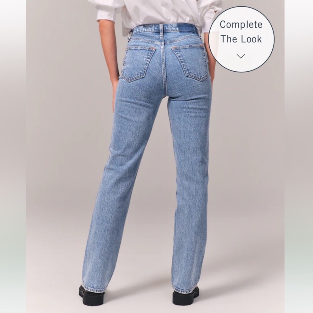 Abercrombie curve love 90s straight leg jean